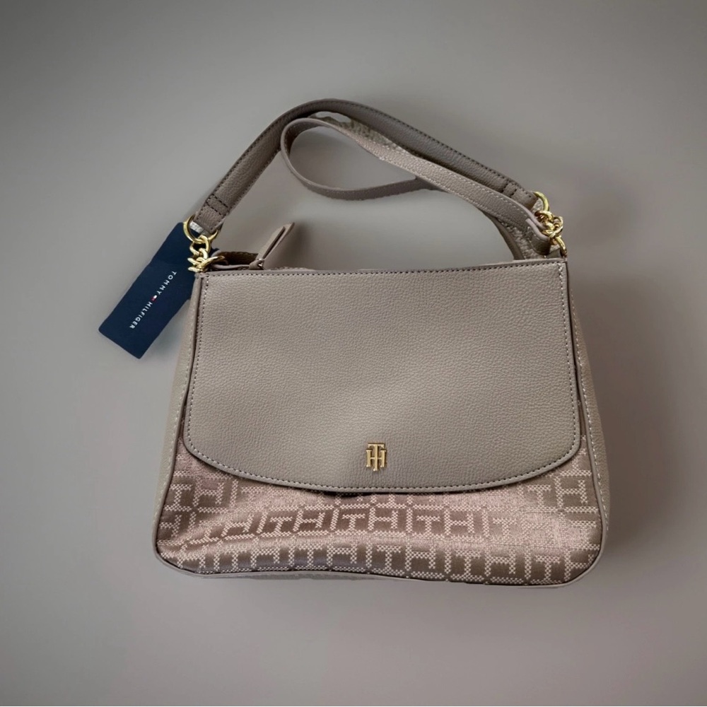 NEW!!! Tommy Hilfiger Yvette II Top-Handle Flap Satchel Square